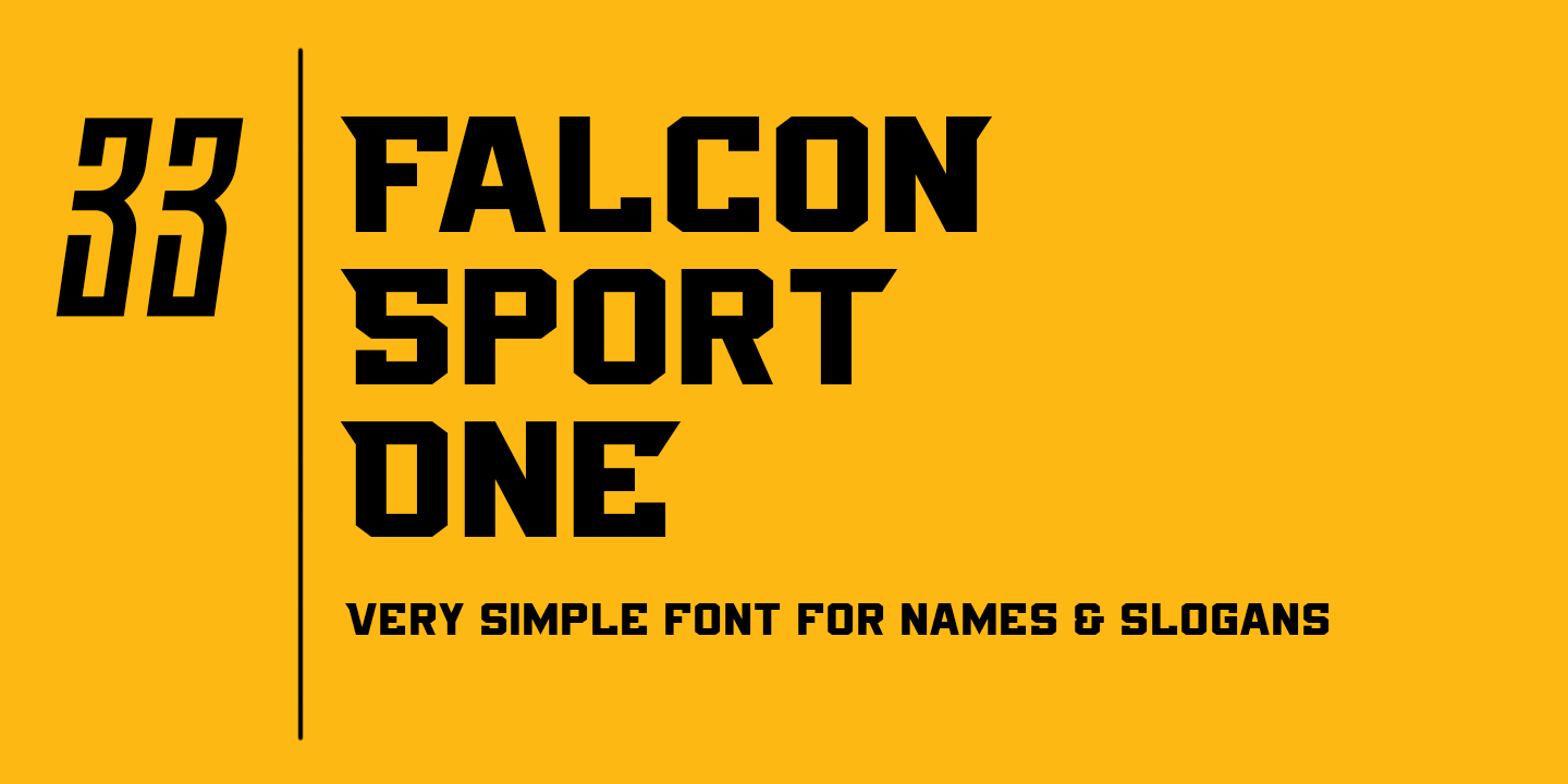 Пример шрифта Falcon Sport #5